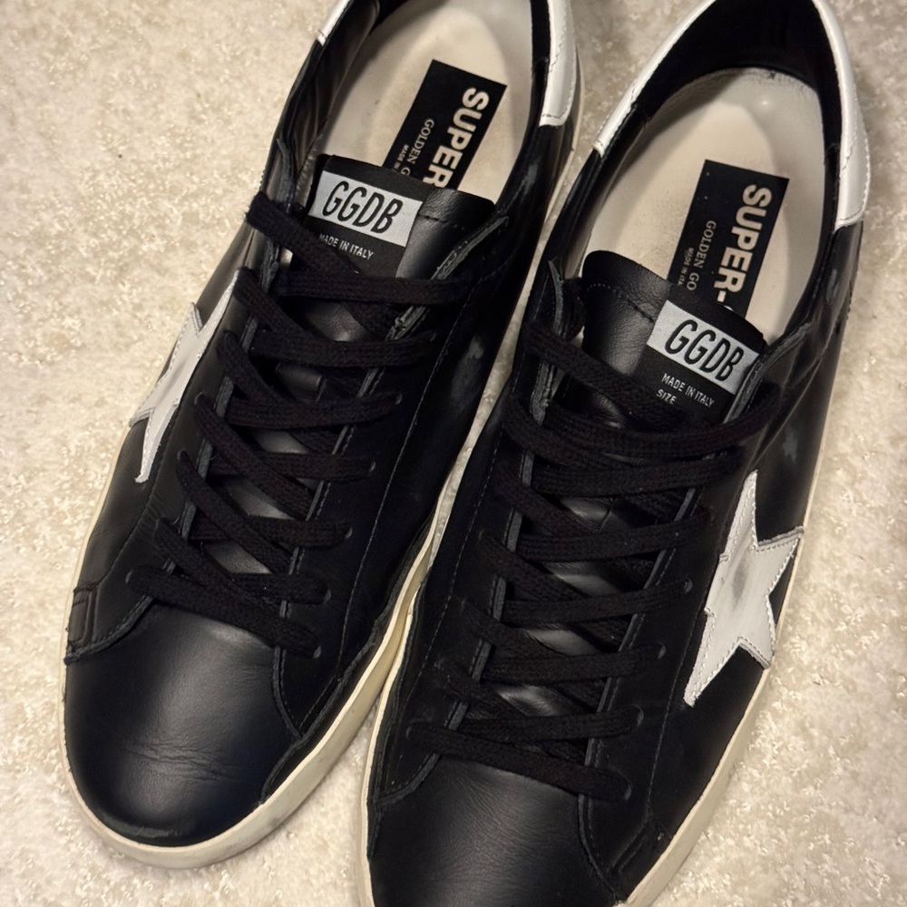 Golden Goose Black and White Sneakers